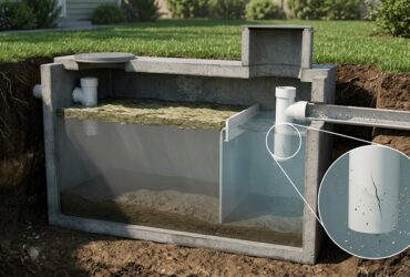 Catching Effluent Baffle Cracks Early Through Routine Septic Tank Service