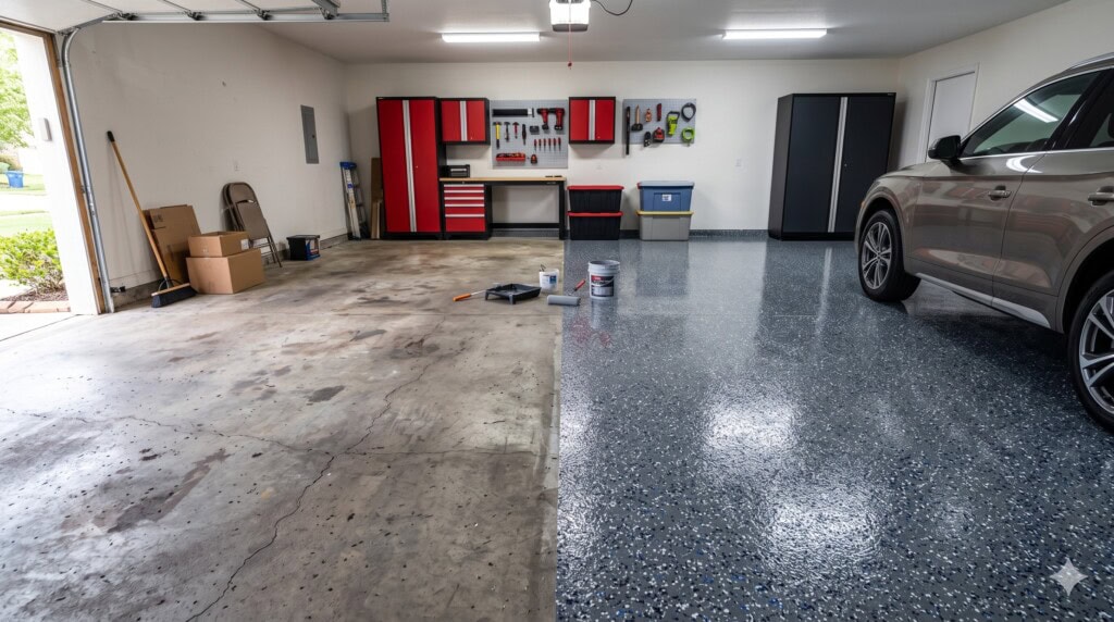 The Visual Power of a Fresh Garage Floor Coating